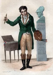 Retrato de Jacques Louis David (1748-1825), pintor francés.